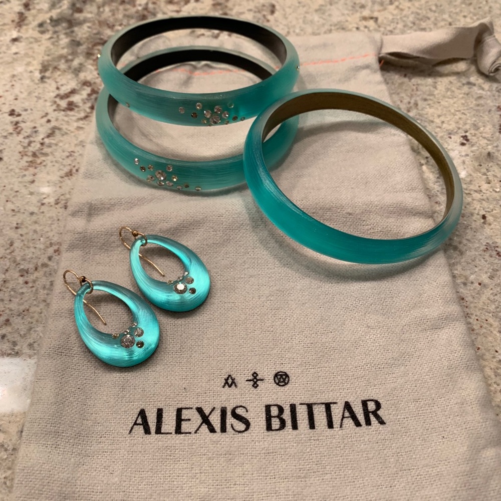 Alexis Bittar Matching Set, Emerald